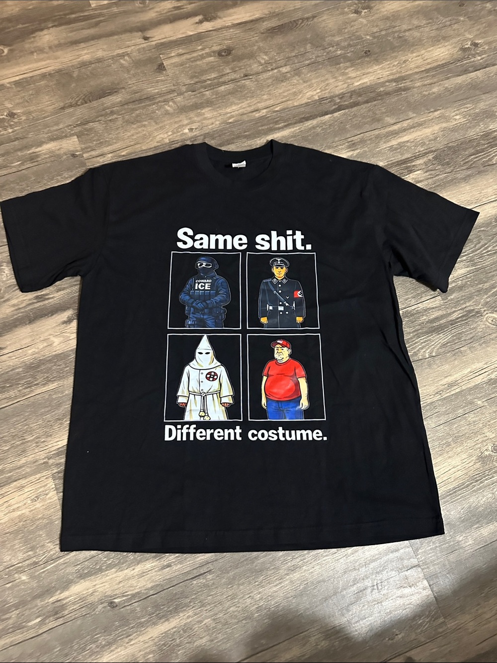Graphic Tee "Same shit. Different costume." - Black